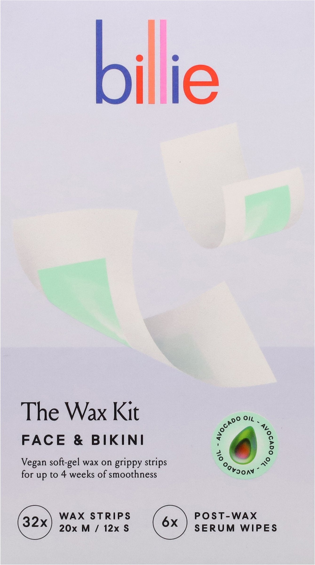 Billie The Wax Kit Strips for Face & Bikini