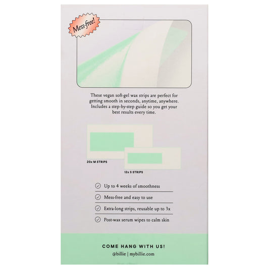 Billie The Wax Kit Strips for Face & Bikini