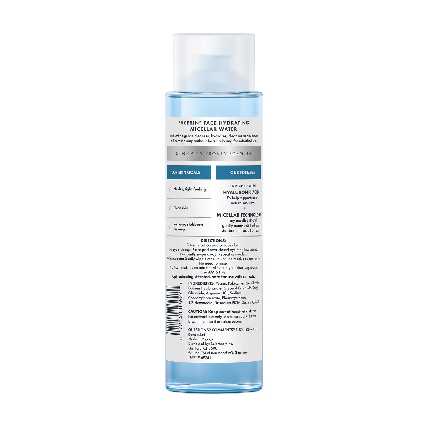 Eucerin Face Gentle Cleansing Hydrating Micellar Water