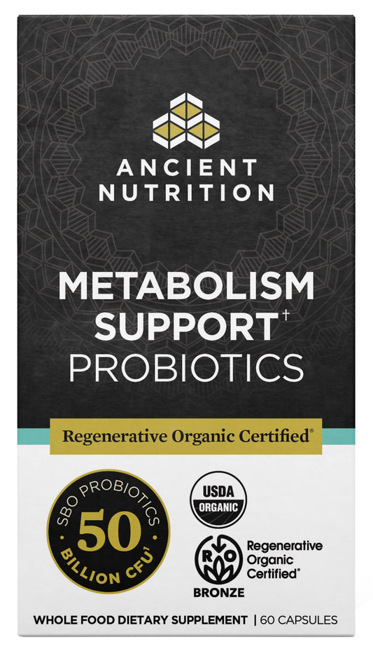 Ancient Nutrition Metabolism Support Probiotics Capsules