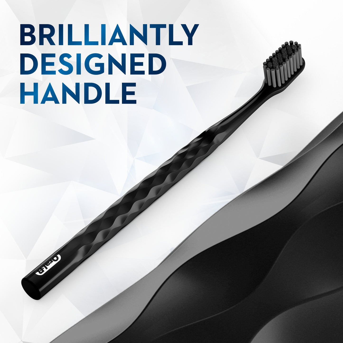 Oral-B Brilliance Toothbrush Black And Coral - Extra Soft