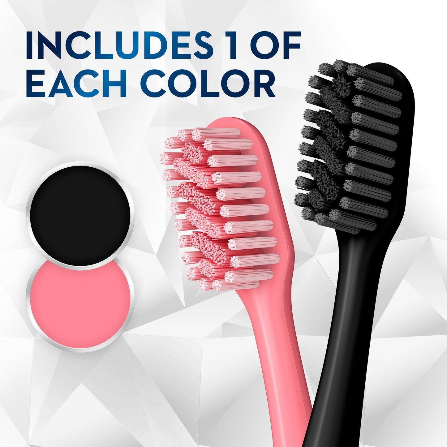 Oral-B Brilliance Toothbrush Black And Coral - Extra Soft