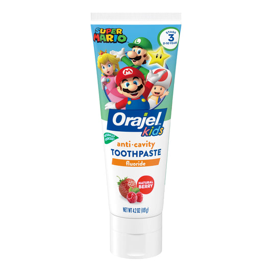 Orajel Kids Fluoride Toothpaste Super Mario