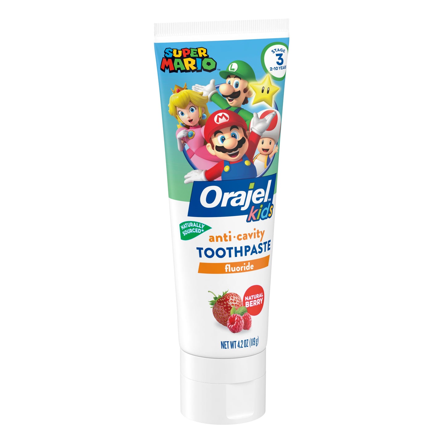 Orajel Kids Fluoride Toothpaste Super Mario