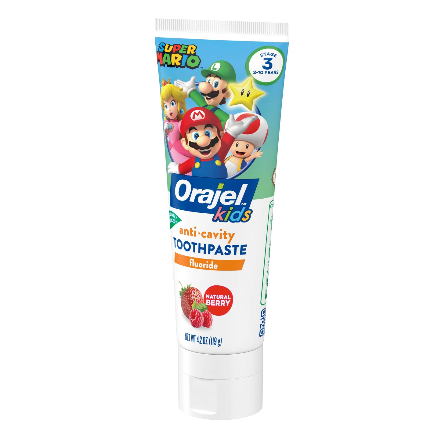 Orajel Kids Fluoride Toothpaste Super Mario