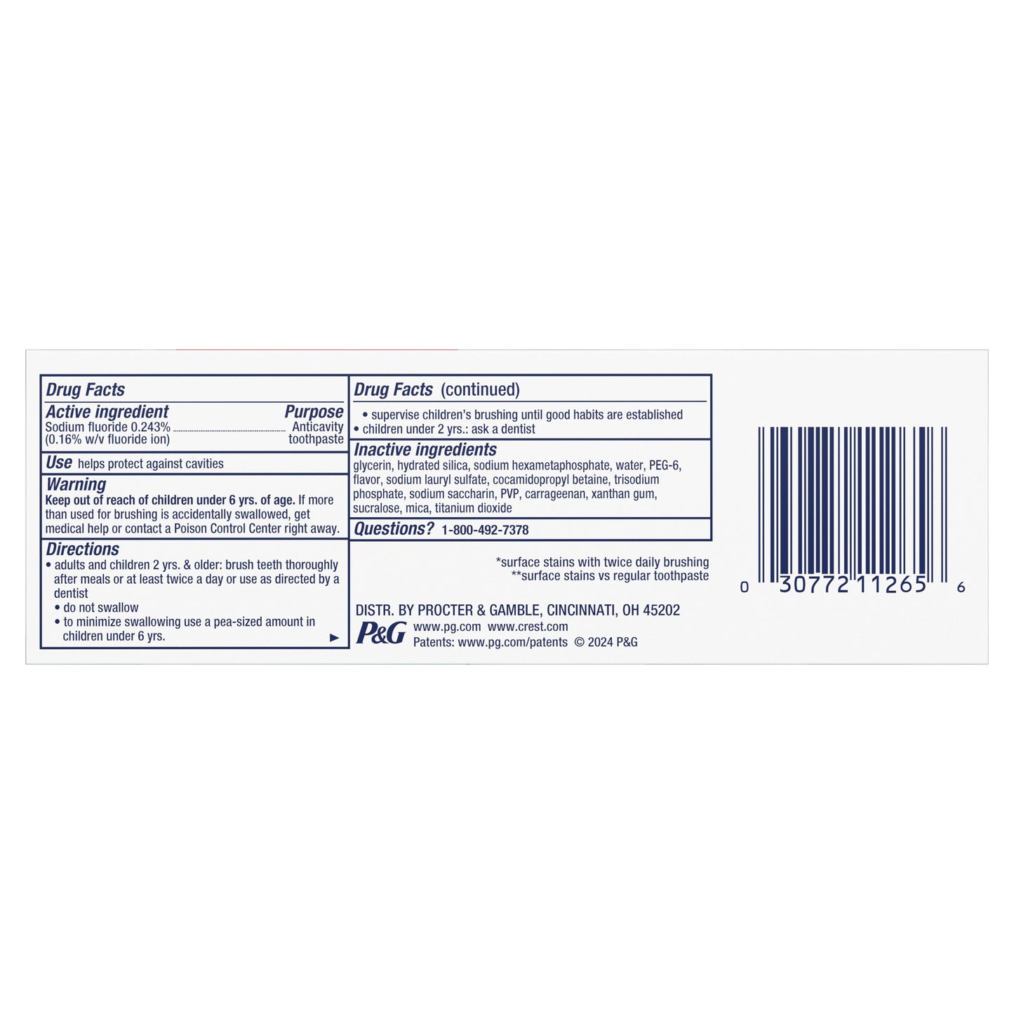Crest 3D White Brilliance Toothpaste - Blast