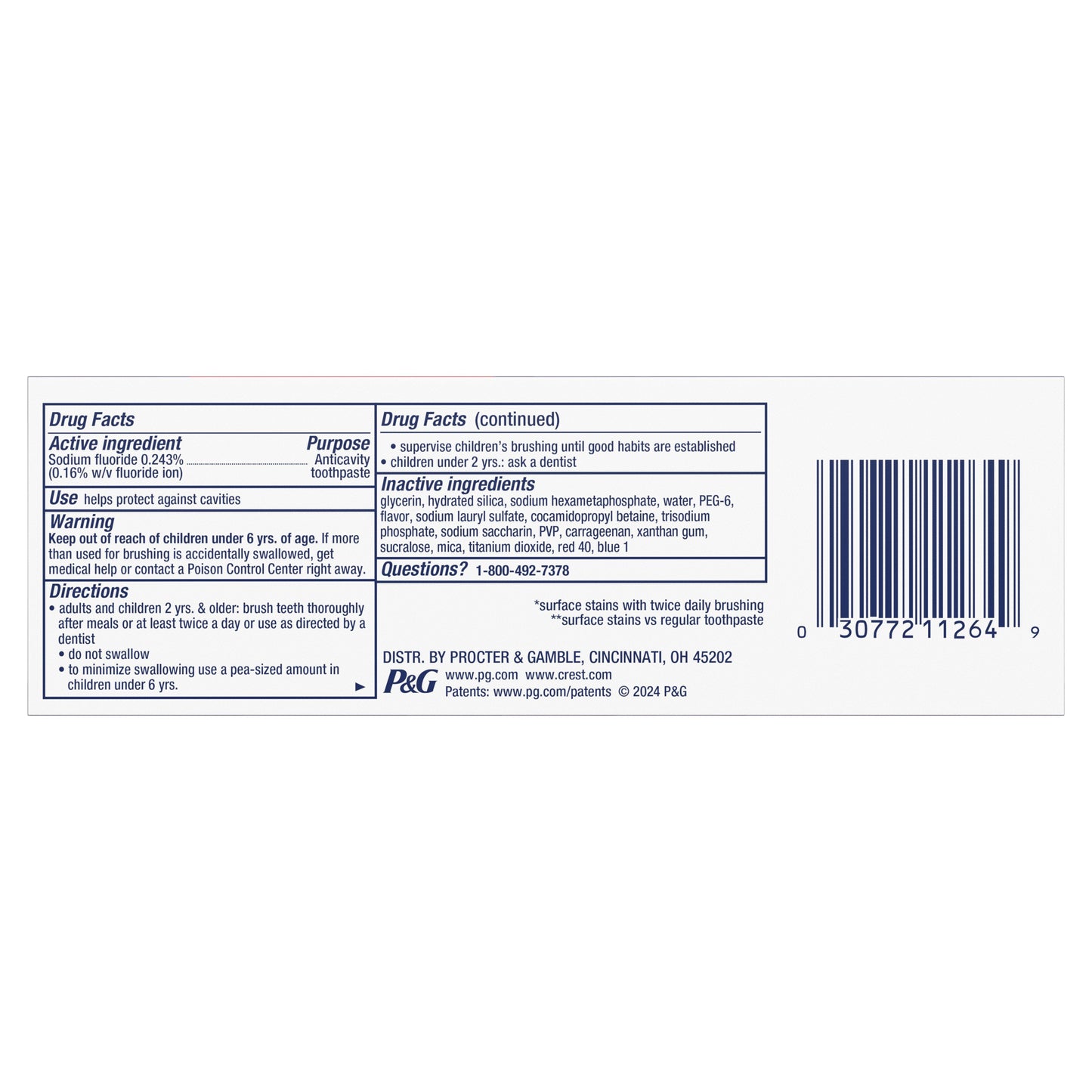 Crest 3D White Brilliance Toothpaste - Luminous Purple