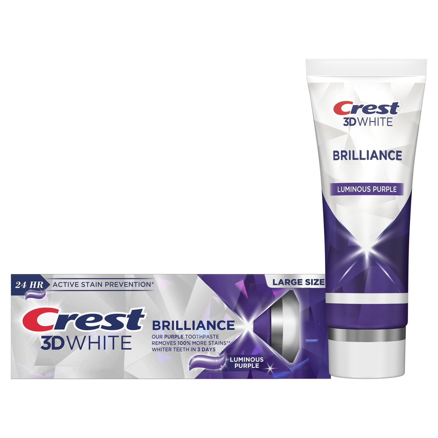 Crest 3D White Brilliance Toothpaste - Luminous Purple