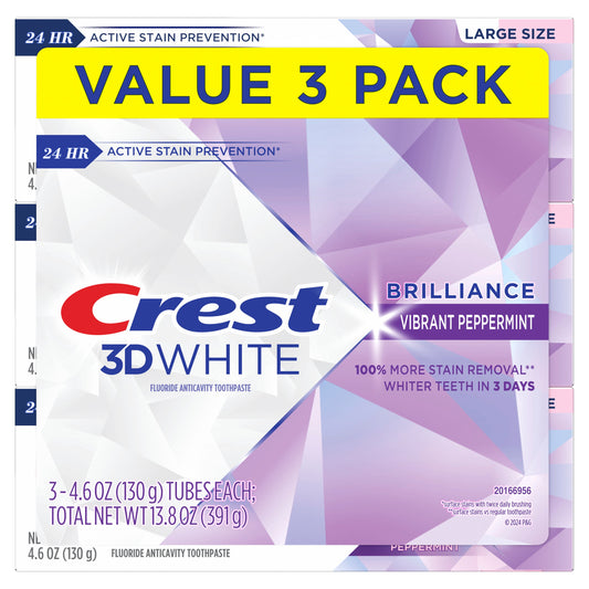 Crest 3D White Toothpaste Brilliance - Peppermint