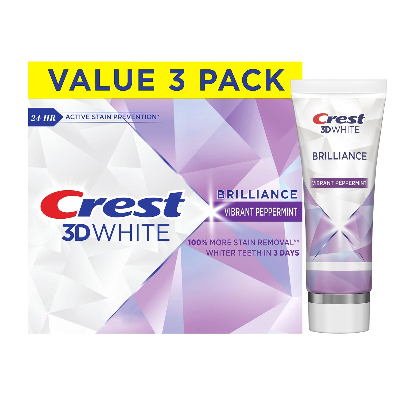 Crest 3D White Toothpaste Brilliance - Peppermint