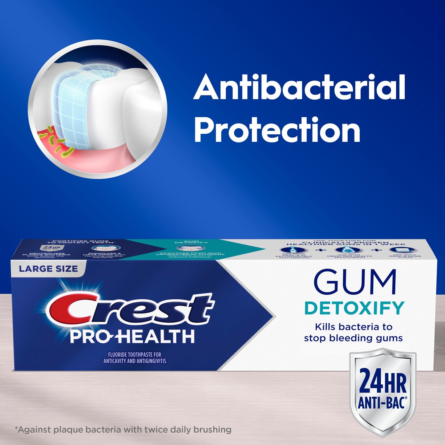 Crest Pro  Health Gum Detoxify Toothpaste - Deep Clean, 2 pk