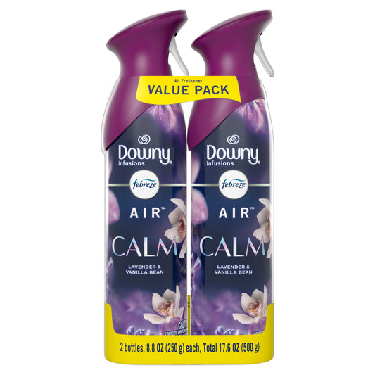 FEBREZE Air Freshener Spray - Odor-Fighting Room Spray - Downy Calm Scent