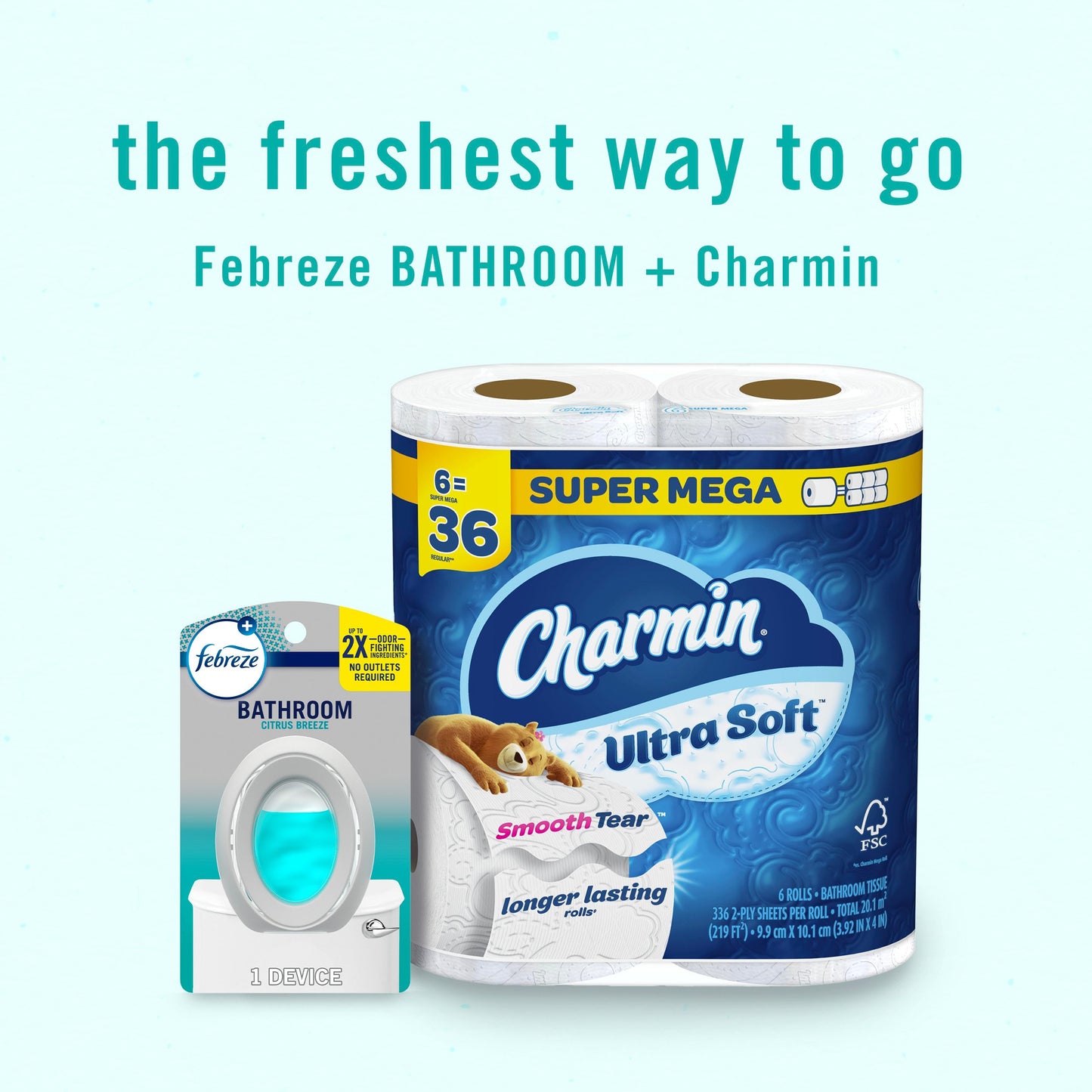 Febreze Bathroom Air Freshener Bathroom - Odor Fighter Scent