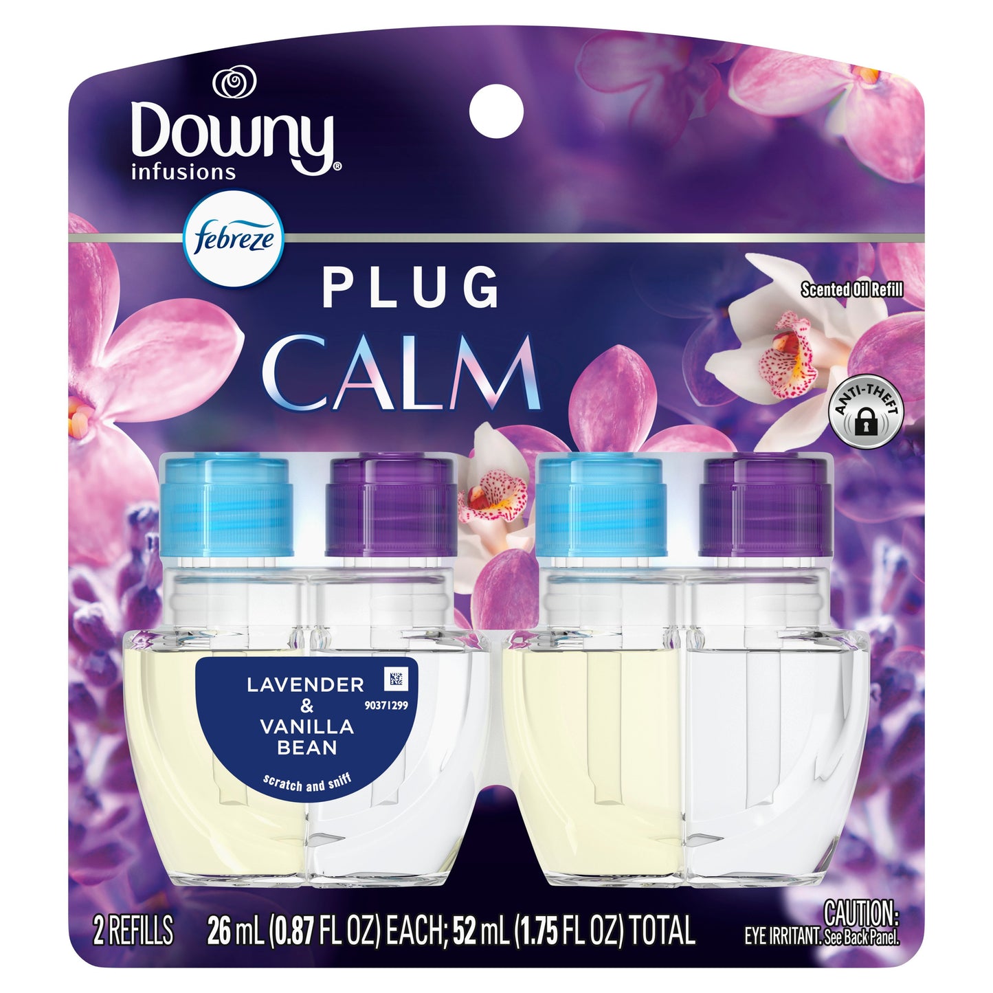 Febreze Plug In Air Freshener, Odor-Fighting Scented Oil Refill, Downy Calm Scent