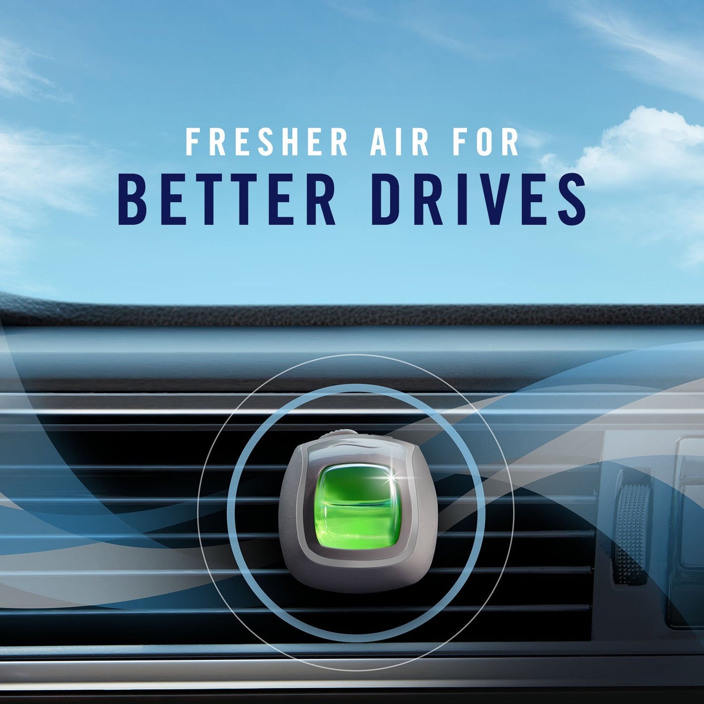 Febreze Car Air Freshener Odor-Fighting Automotive Vent Clip - Downy Calm Scent