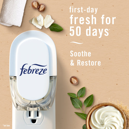 Febreze Plug In Air Freshener Scented Oil Refill - Soothe & Restore