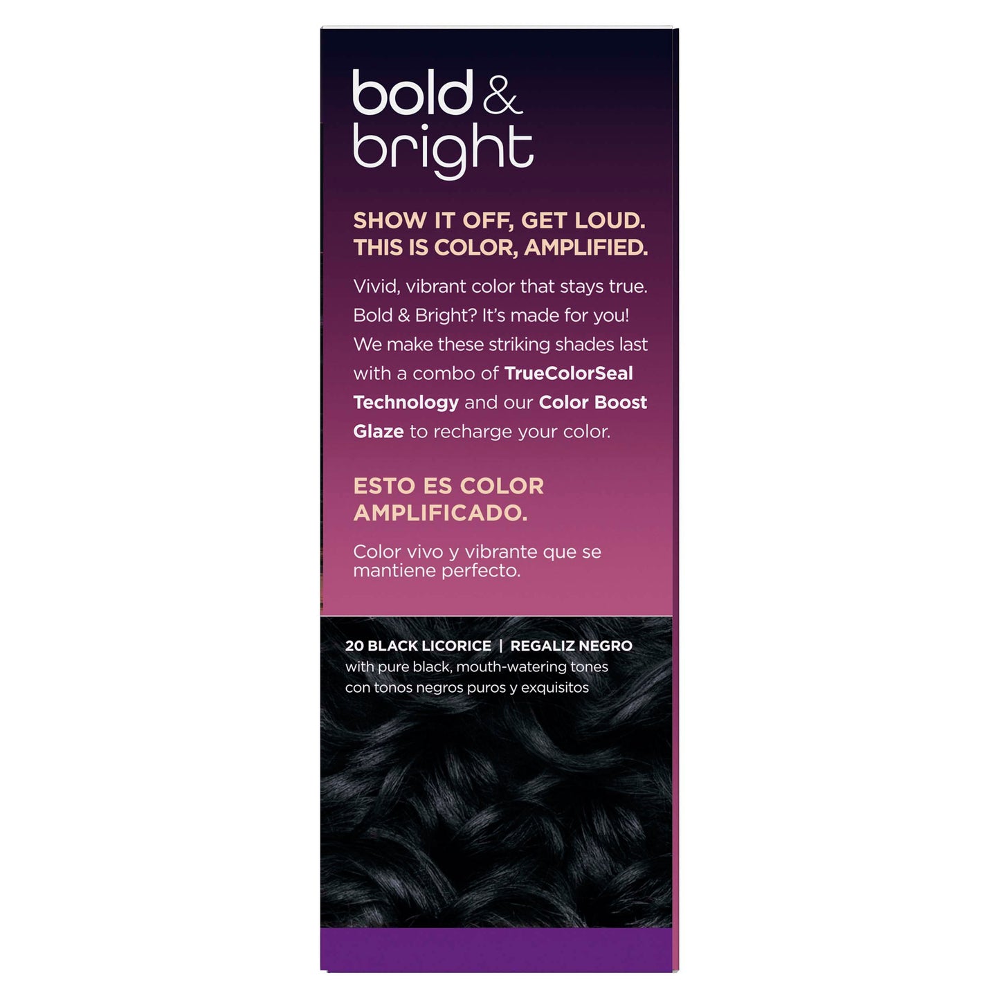 Clairol Bold & Bright Permanent Hair Color - 20 Black Licorice