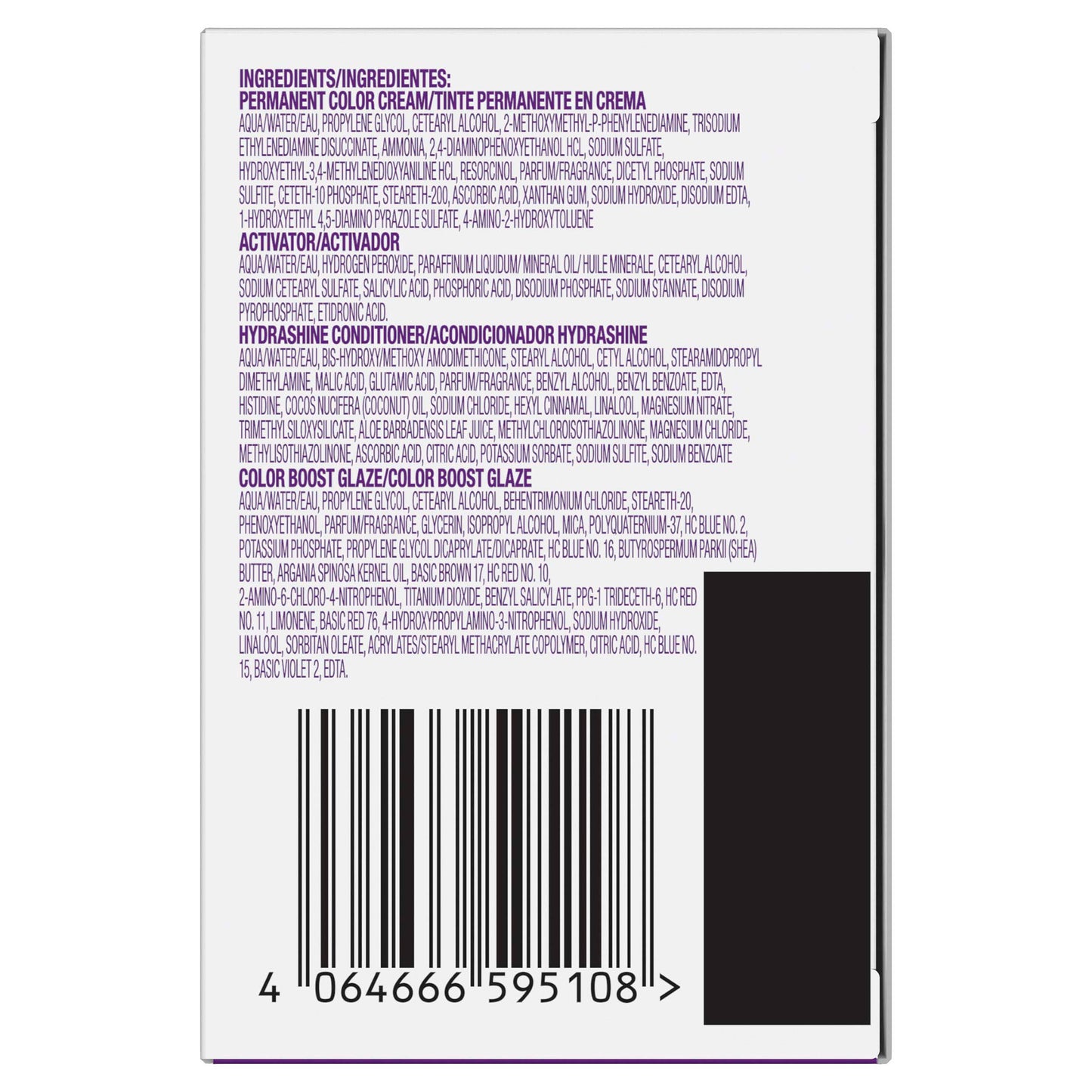 Clairol Bold & Bright Permanent Hair Color - 20 Black Licorice