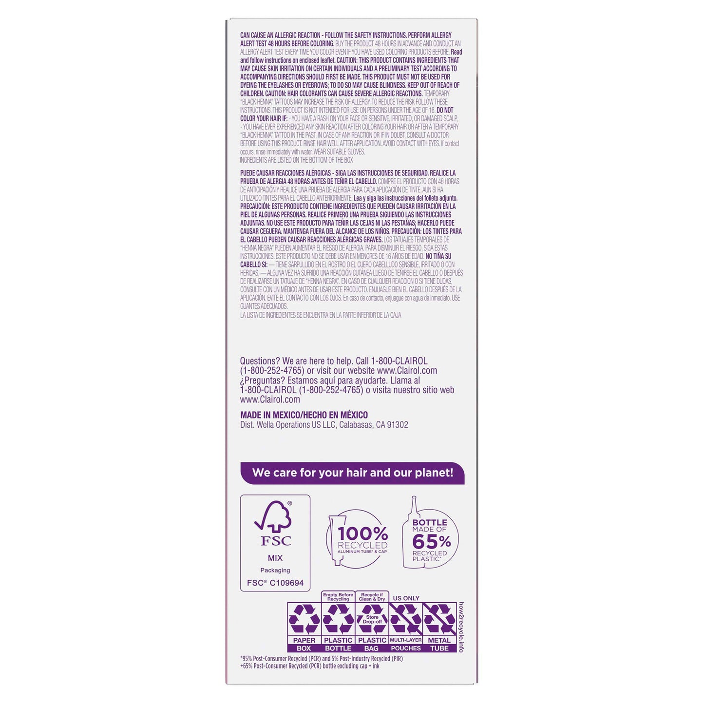 Clairol Bold & Bright Permanent Hair Color - R6 Intense Cherry