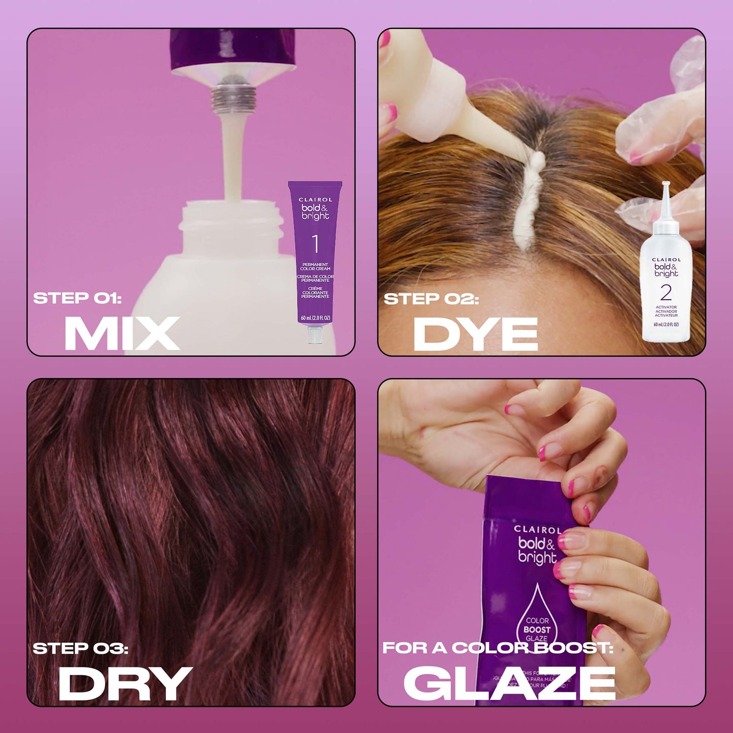 Clairol Bold & Bright Permanent Hair Color - 50 Brown Sugar
