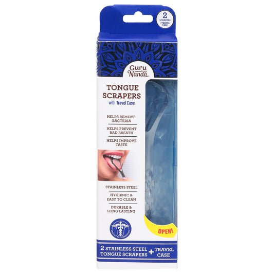 Guru Nanda Tongue Scraper With Travel Case