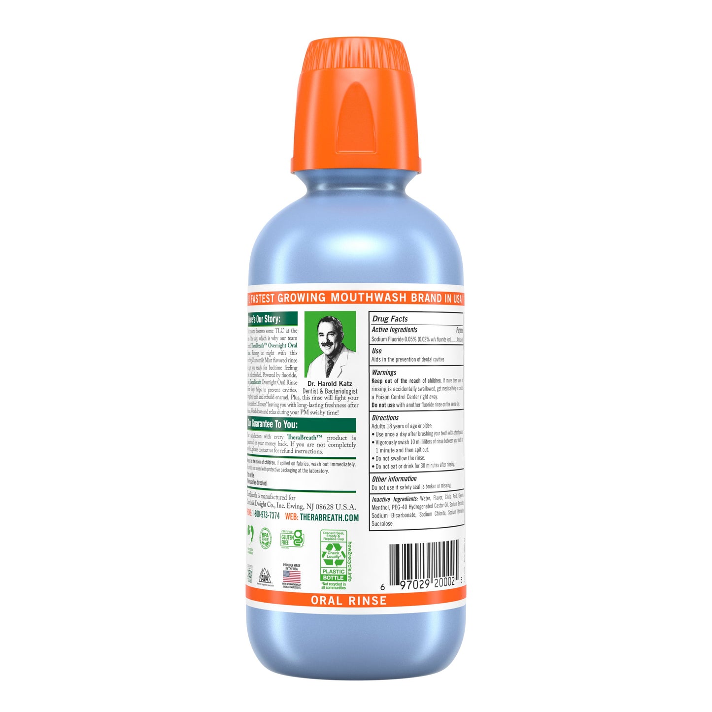 TheraBreath Overnight Oral Rinse - Chamomile Mint