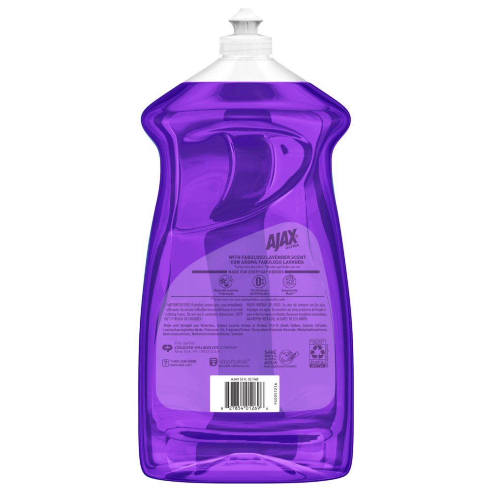 Ajax Ultra Fabuloso Lavender Scent Liquid Dish Soap
