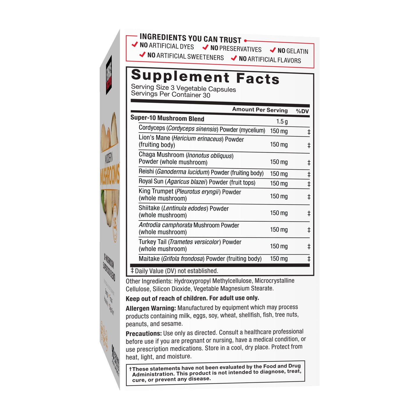 Force Factor Modern Mushrooms Vegetable Capsules