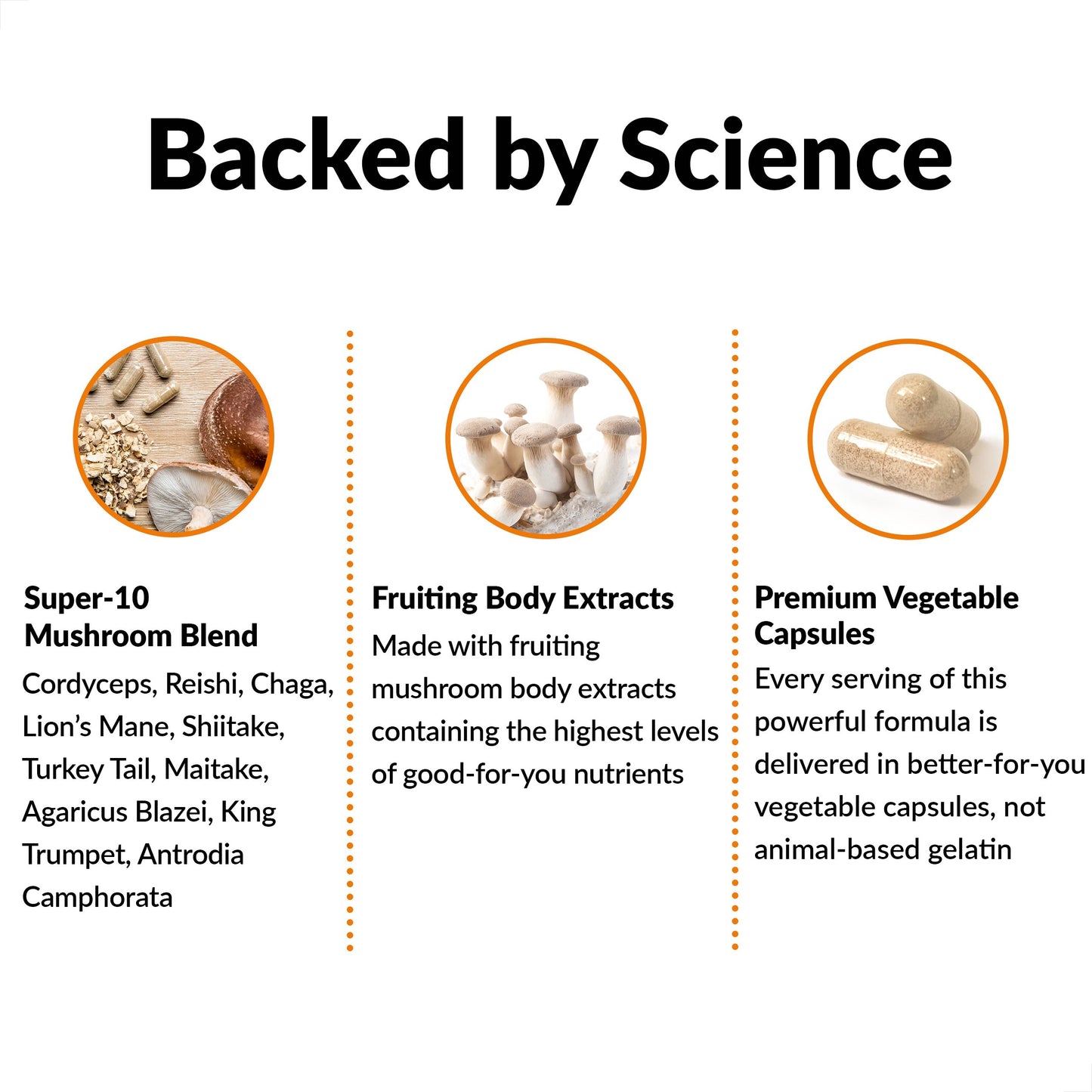 Force Factor Modern Mushrooms Vegetable Capsules