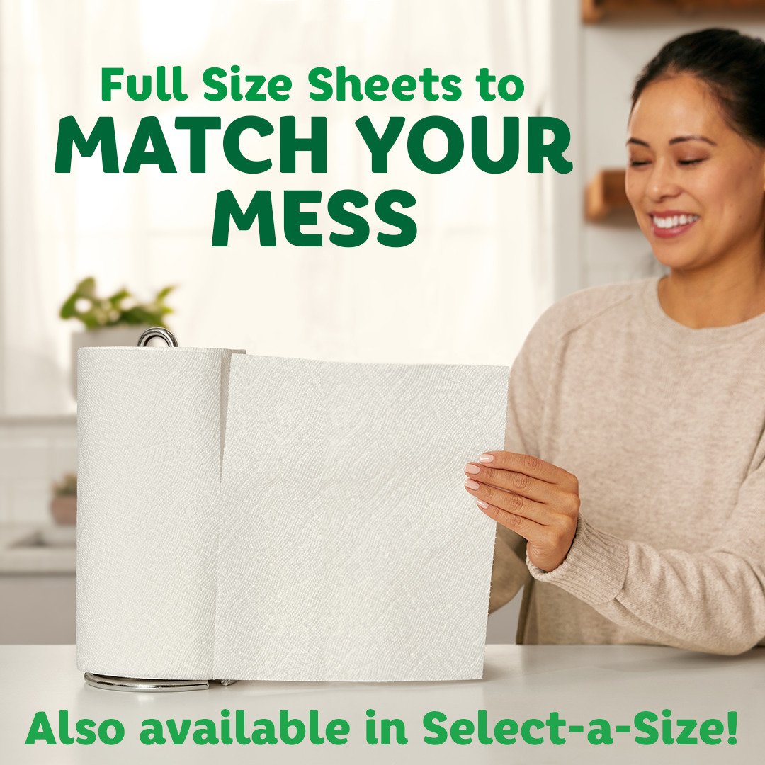 Bounty Full Sheet White Paper Towels