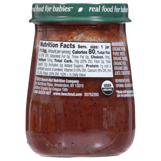 Beech-Nut Organics Stage 1 Baby Food - Prune & Pear