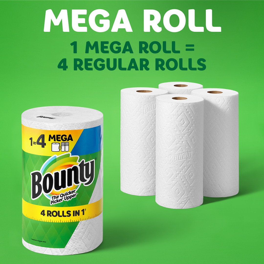 Bounty Mega Roll Select-A-Size White Paper Towel
