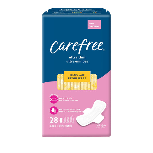 Carefree Ultra Thin Regular Pads With Wings