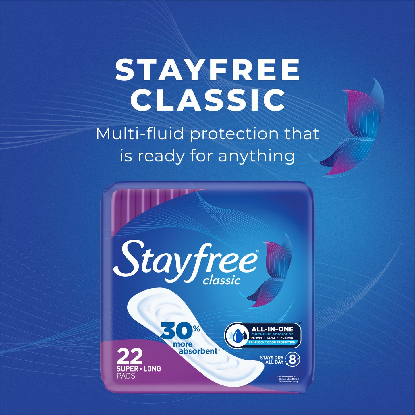 Stayfree Classic Pads - Super Long