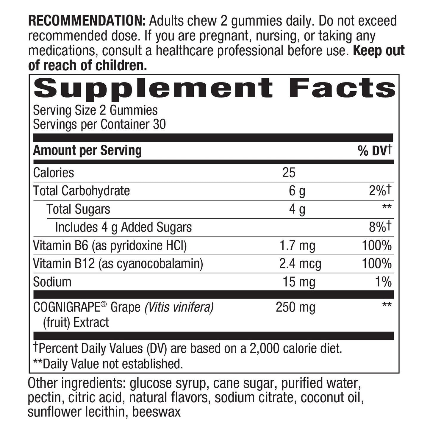 Nature's Way Brain Fuel Gummies - Grape