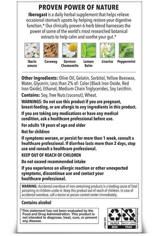 Iberogast Dual Action Digestive Relief Soft Gels