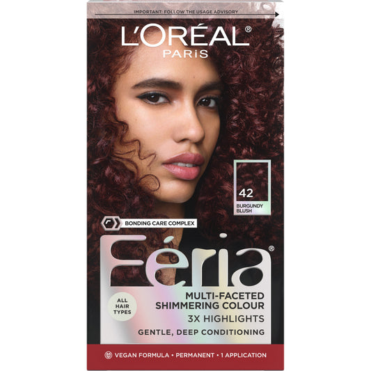 L'Oréal Paris Feria Multi-Faceted Permanent Hair Color - 42 Burgundy Blush