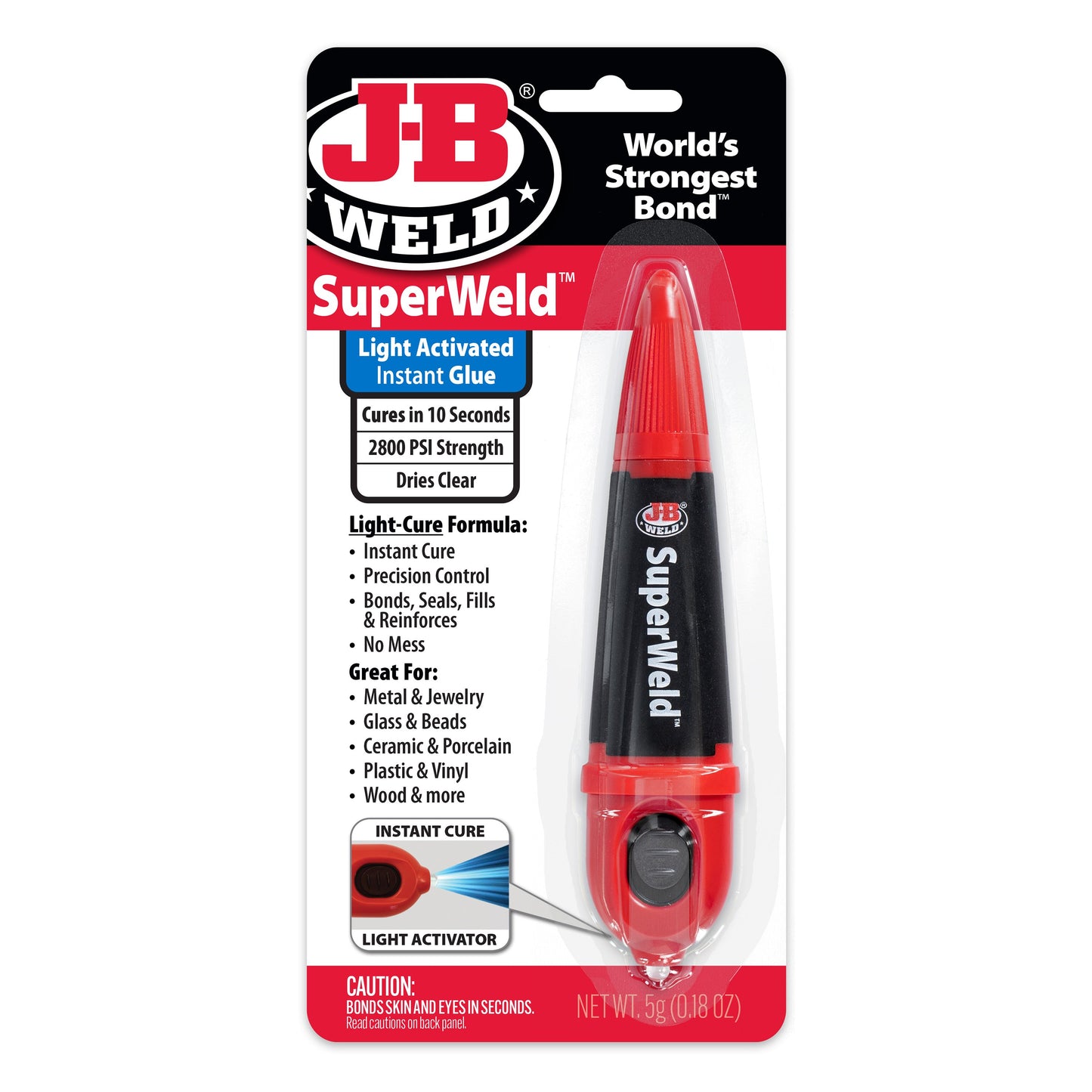 J-B Weld SuperWeld Light Activated Instant Glue