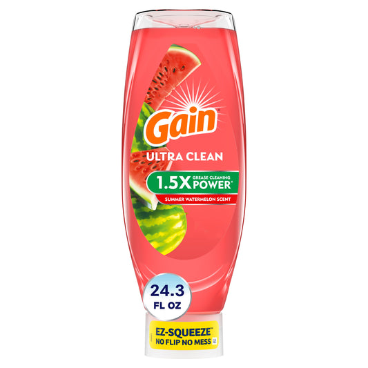 Gain Ultra Bleach Alternative Liquid Dish Soap - Summer Watermelon Scent