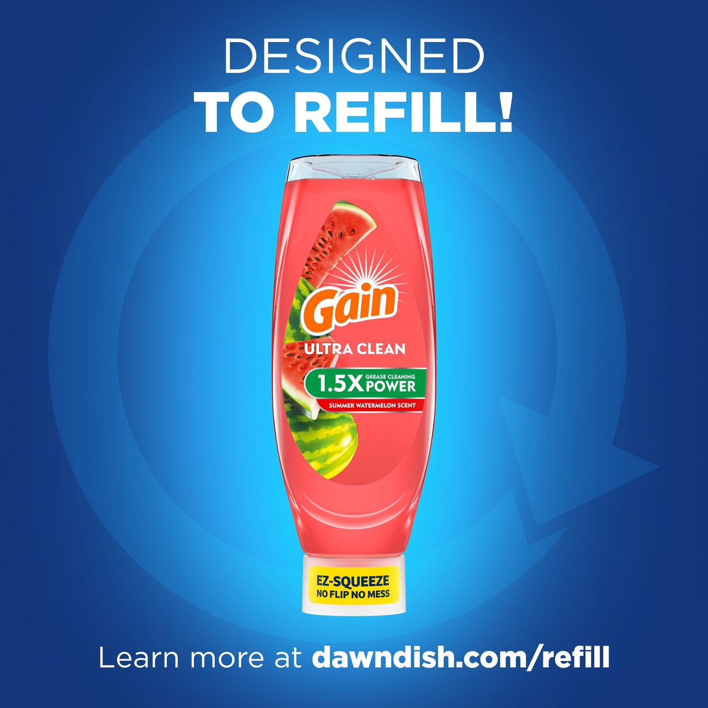 Gain Ultra Bleach Alternative Liquid Dish Soap - Summer Watermelon Scent
