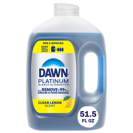 Dawn Platinum Dish Soap Refill Size -  Clean Lemon
