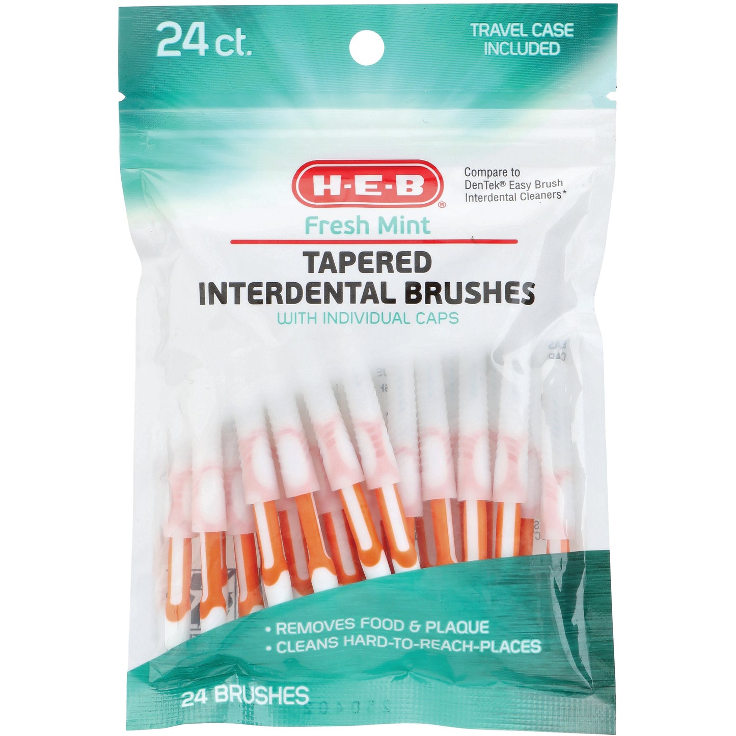 H-E-B Tapered Interdental Brushes Floss Picks - Fresh Mint