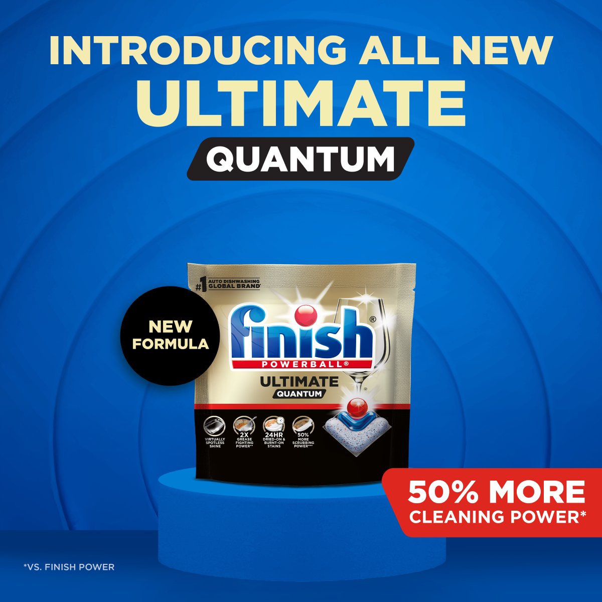 Finish Ultimate Quantum Dishwasher Detergent Pods