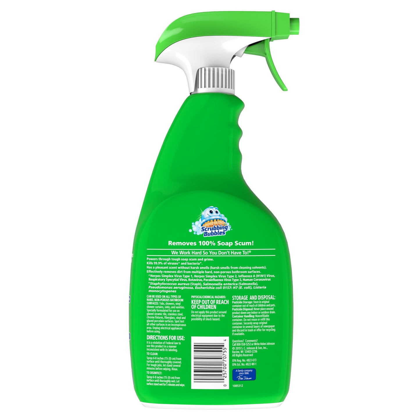Scrubbing Bubbles Bathroom Grime Fighter Disinfectant Cleaner - Citrus Scent