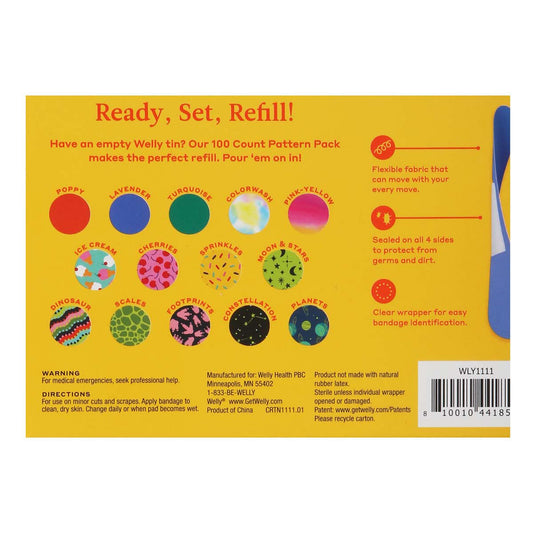 Welly Flex Fabric Pattern Pack Bandages - Assorted Sizes