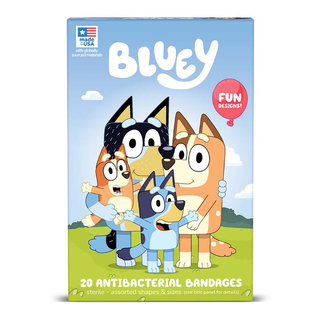 Bluey Antibacterial Bandages - Assorted Sizes