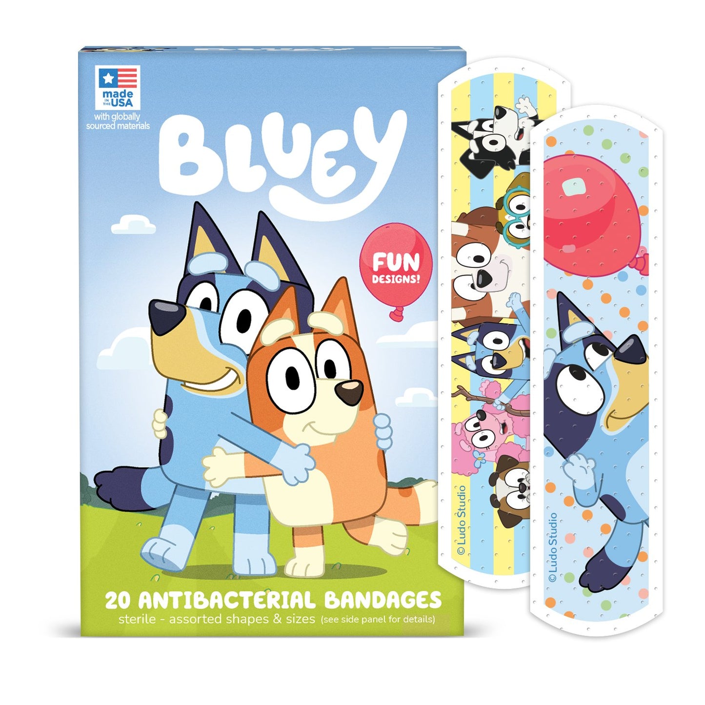 Bluey Antibacterial Bandages - Assorted Sizes