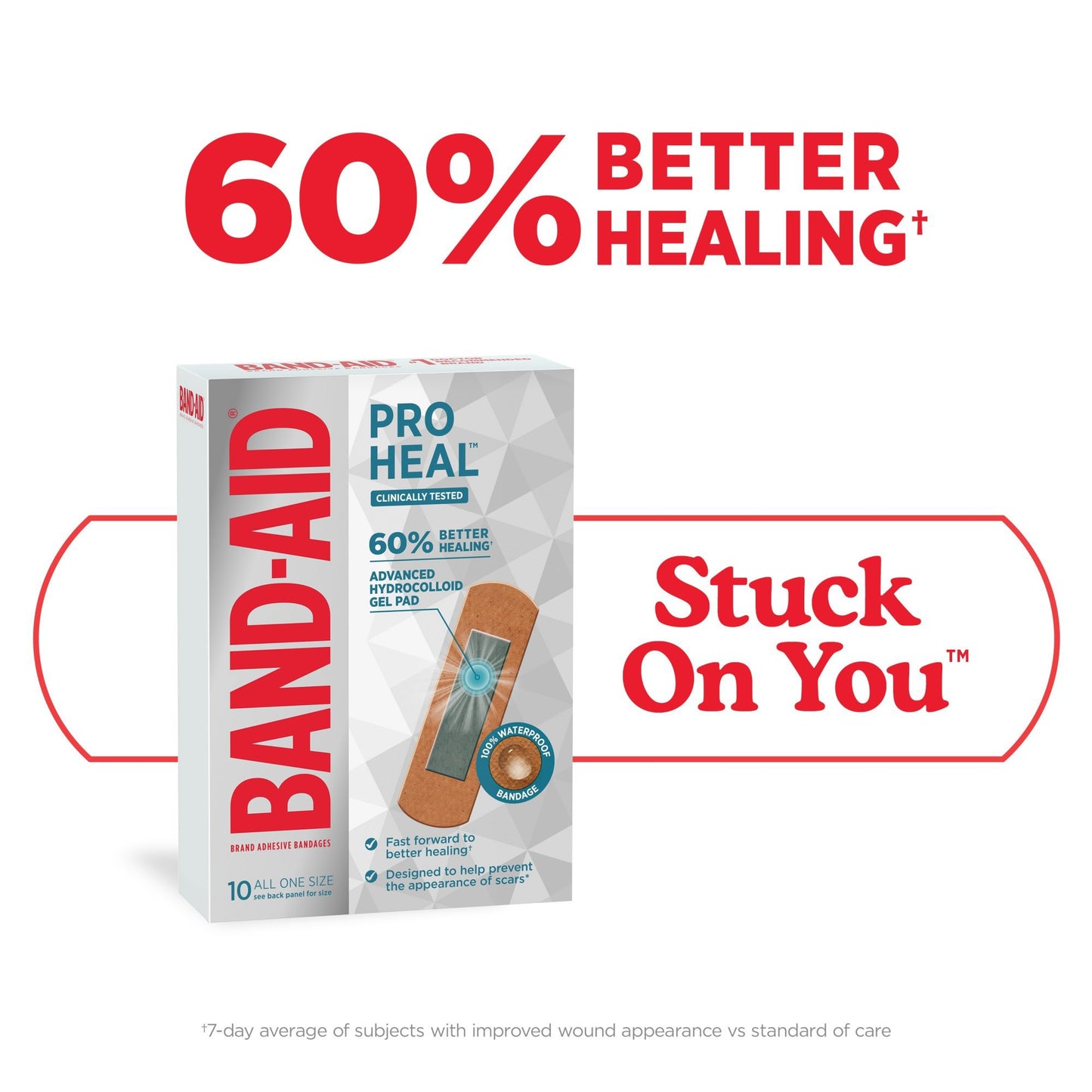 Band-Aid Pro Heal Bandages + Hydrocolloid Pad - All One Size