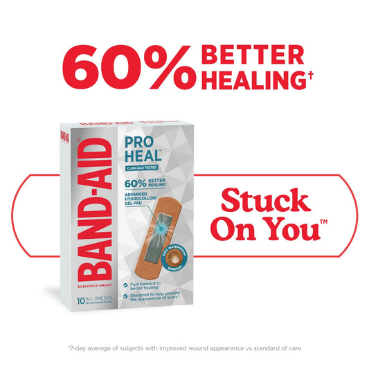 Band-Aid Pro Heal Bandages + Hydrocolloid Pad - All One Size