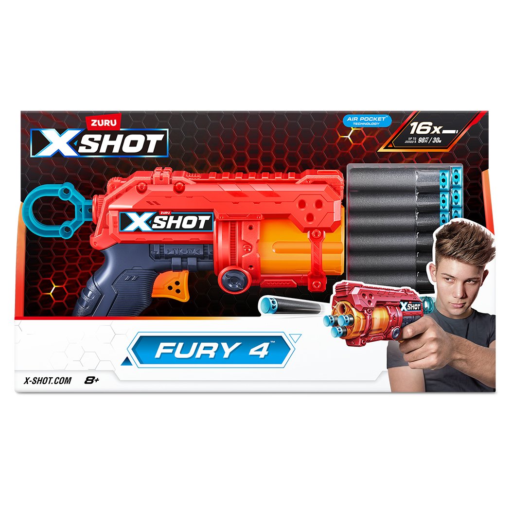 Zuru XSHOT Excel Fury 4 Blaster